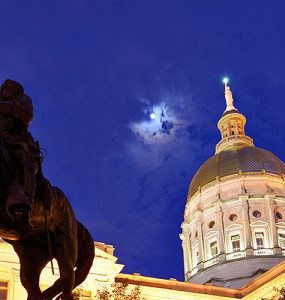 Gold Dome at night